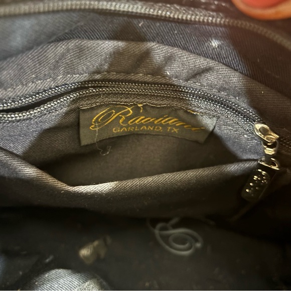 Raviani Zebra Print Cowhide Handmade Bag Swarovski Strap Glam Purse - Picture 9 of 12